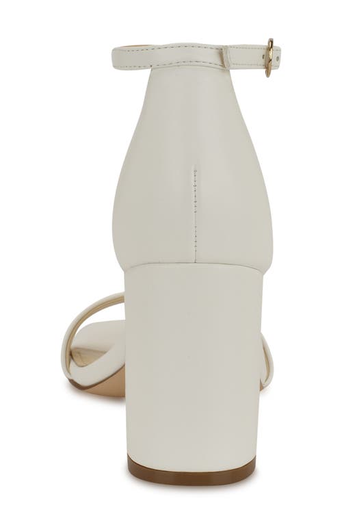 Nine West Toniann Ankle Strap Sandal In White
