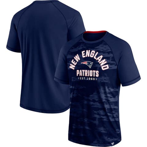 Men's Fanatics Branded Navy New England Patriots Hail Mary Raglan T-Shirt