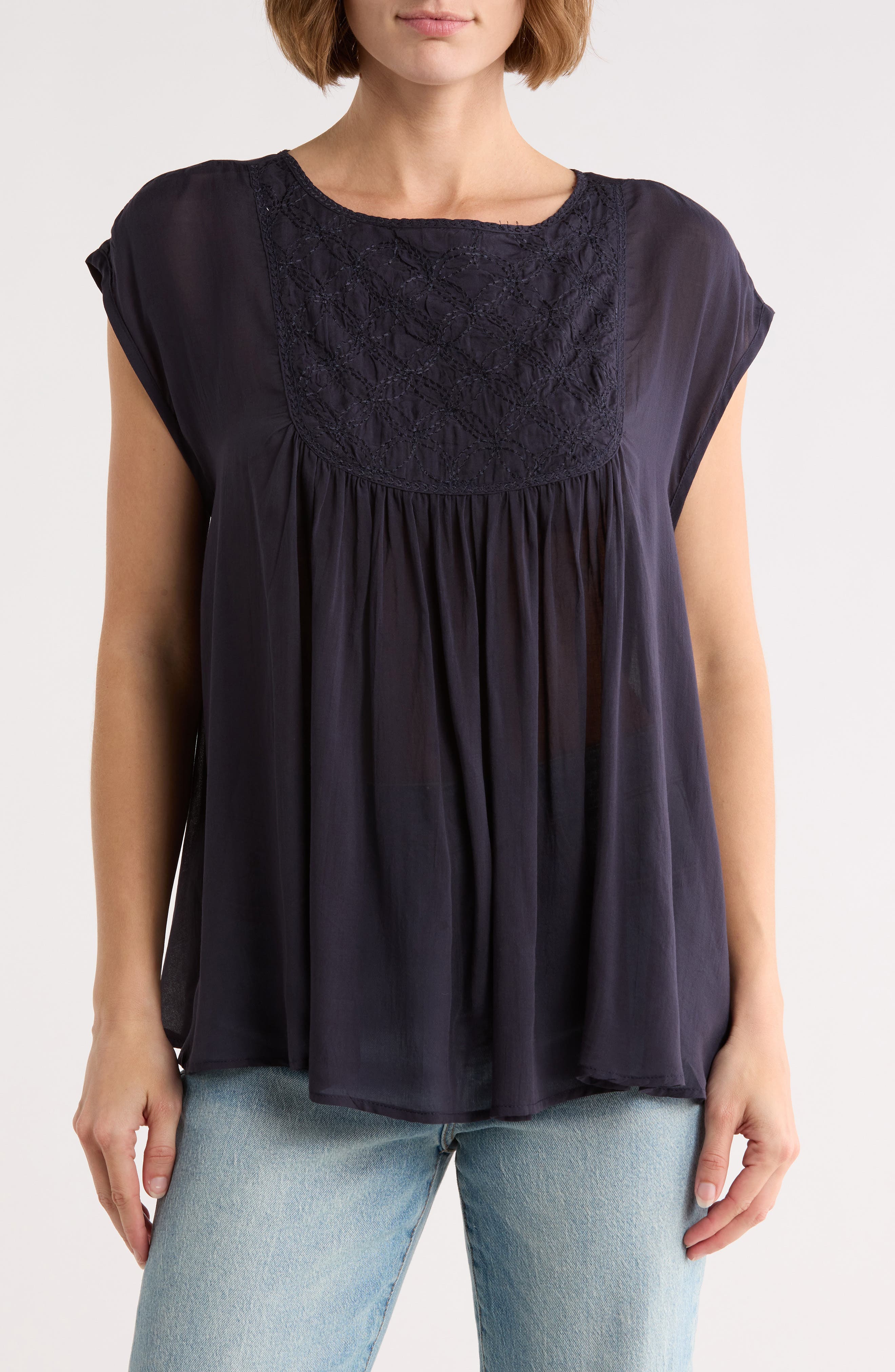 FRNCH Chaya Babydoll Top