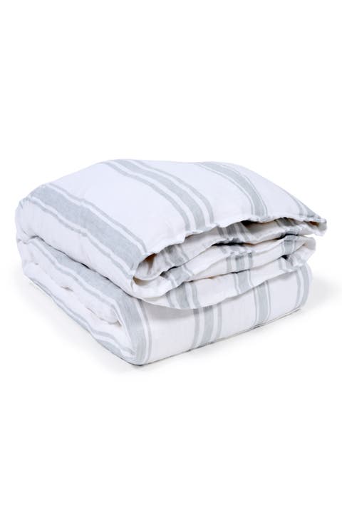 Jackson Stripe Linen Duvet Cover