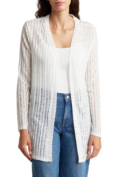 Lace Back Open Front Ruana