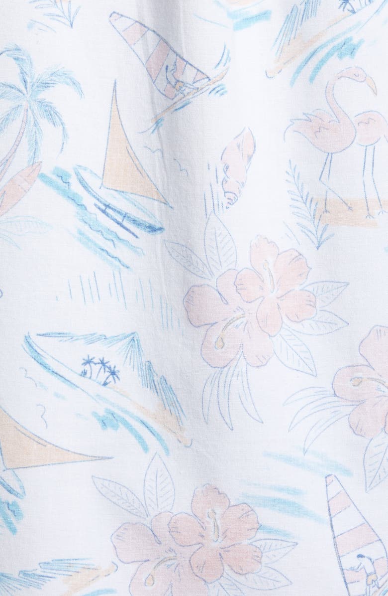 Chubbies The Ocean View Stretch Short Sleeve Button-Down Shirt, Alternate, color, 