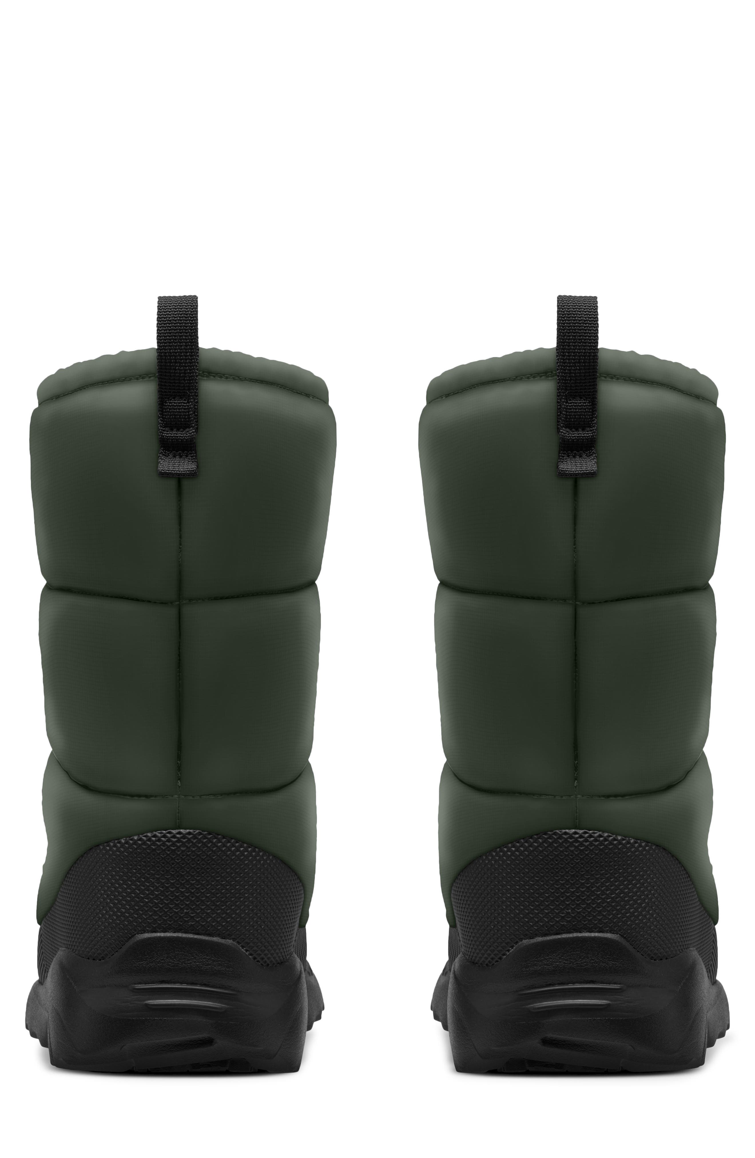 Nuptse Traction Bootie, Alternate, color, BOTTLE GREEN/ TNF BLACK