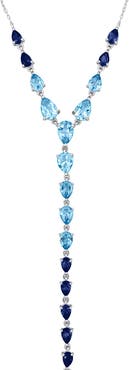 DELMAR Teardrop Y Necklace
