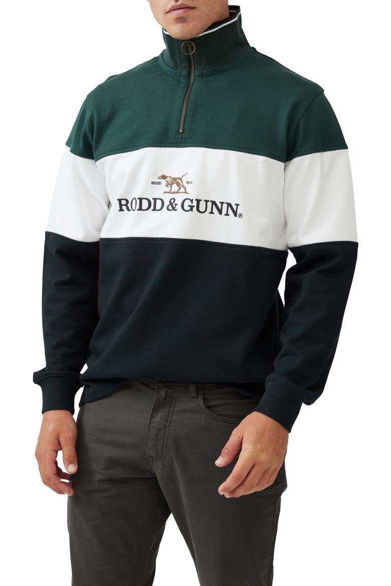 Foresters Peak Quarter Zip Pullover, Main, color, FOREST