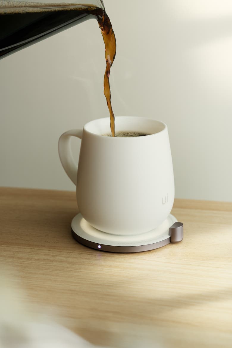 Ui Self-Heating Mug Set - Soft Gray, Alternate, color, White