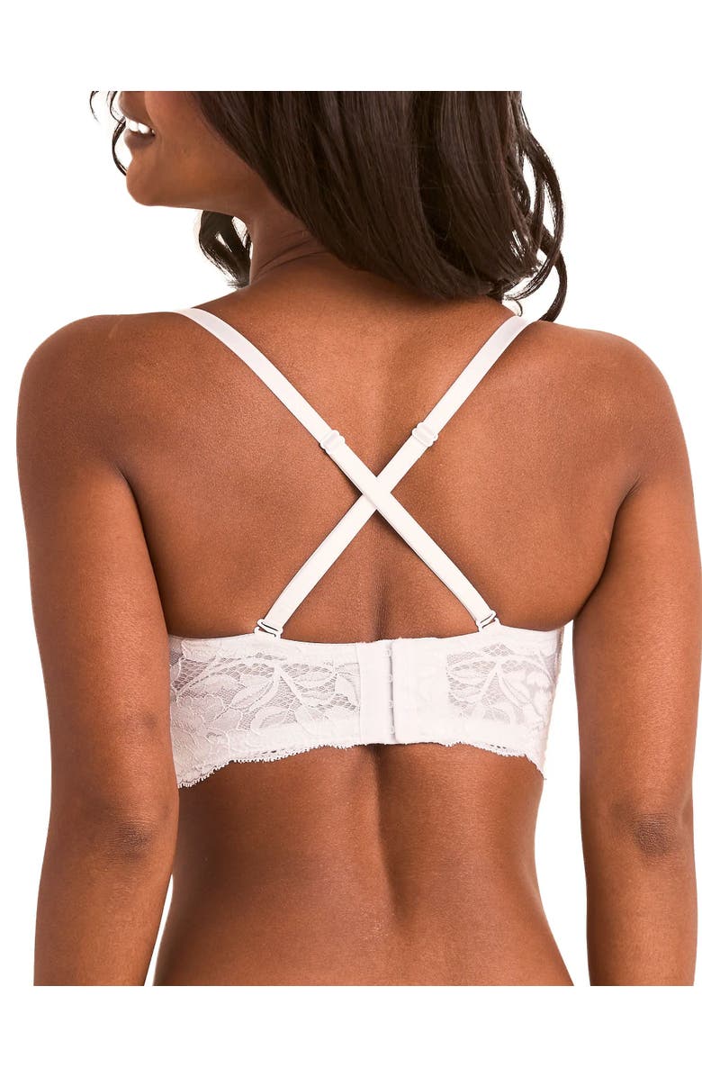 Adore Me Lyza Push Up Balconette Bra, Alternate, color, White