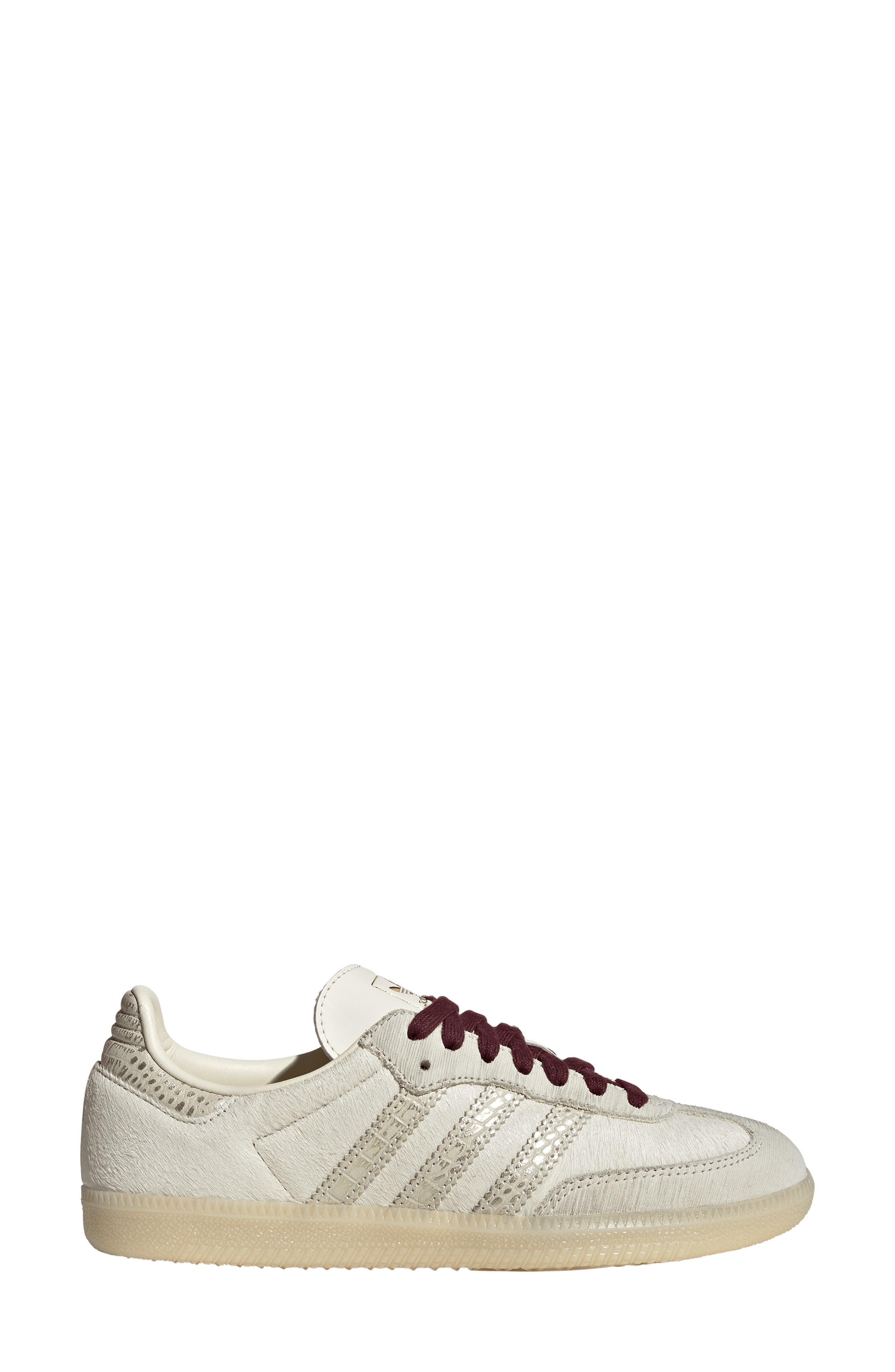 Samba OG Sneaker, Alternate, color, CREAM WHITE/ CREAM/ MAROON
