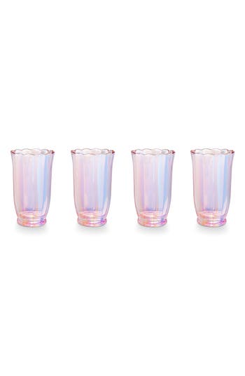 CORE HOME CORE HOME TULIP SET OF 4 HIGHBALL GLASSES 
