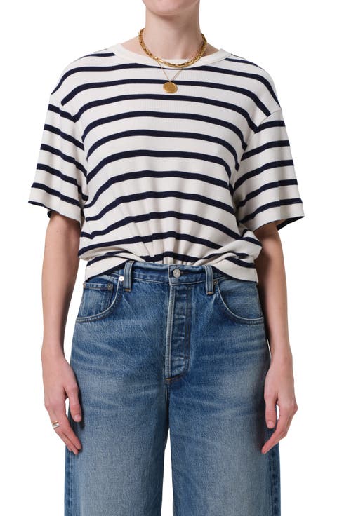Goldie Stripe Relaxed Fit T-Shirt