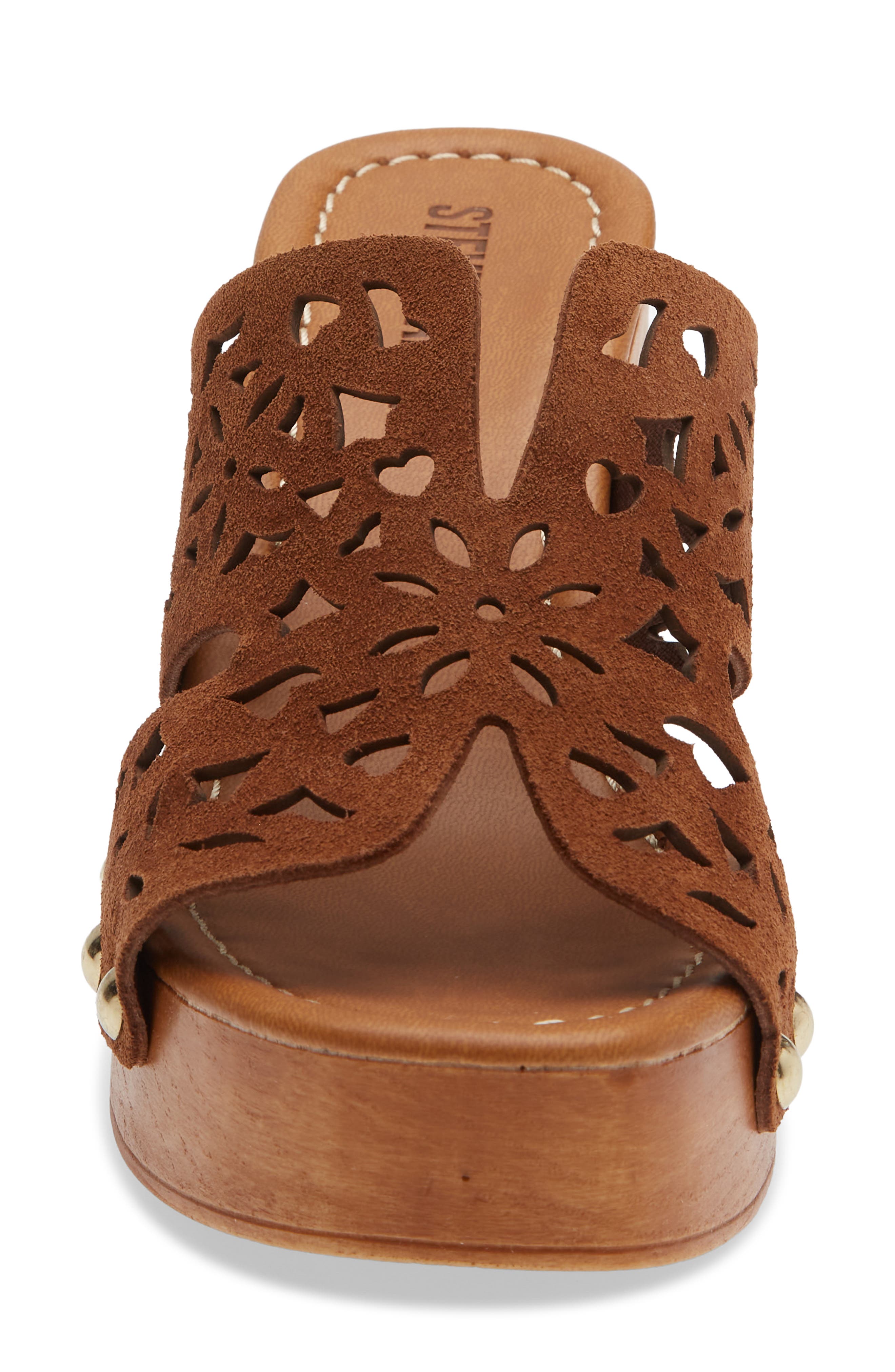 Steve Madden Sunkissed Platform Sandal, Alternate, color, Chestnut Suede