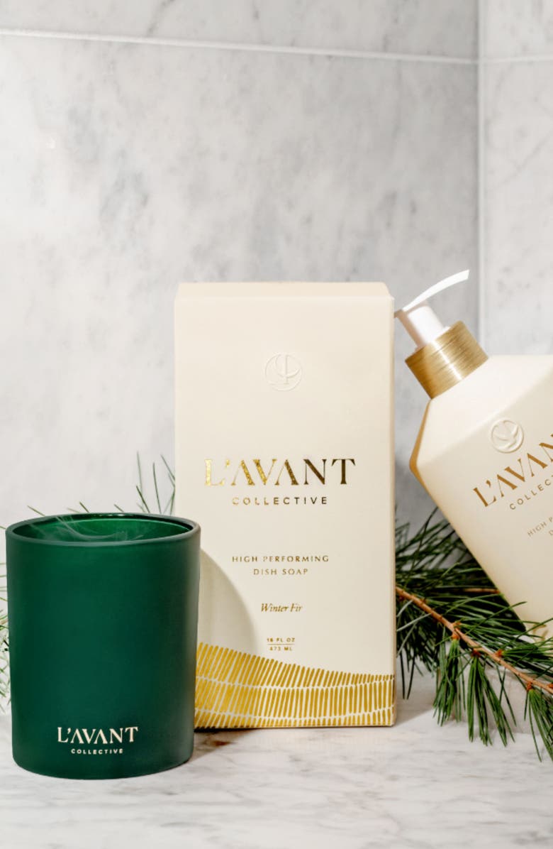 L'AVANT Collective Winter Fir Candle, Alternate, color, Green