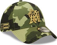 New Era Men's New Era Camo Miami Marlins 2022 Armed Forces Day 39THIRTY Flex Hat