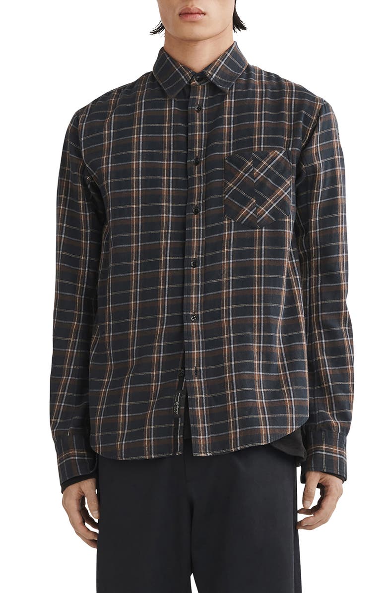 rag & bone Fit 2 Plaid Cotton Button-Up Shirt, Main, color, 