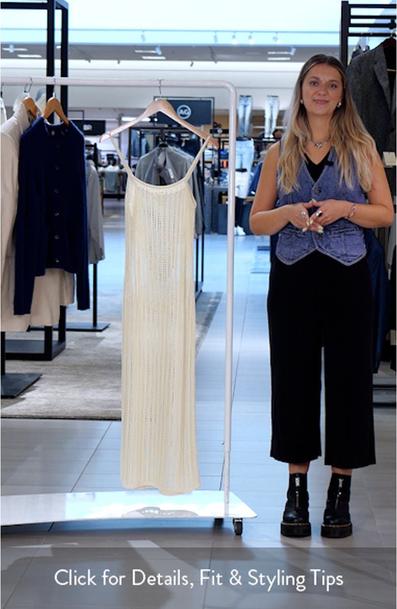 Open Stitch Cotton Blend Sweater Dress, sales video thumbnail