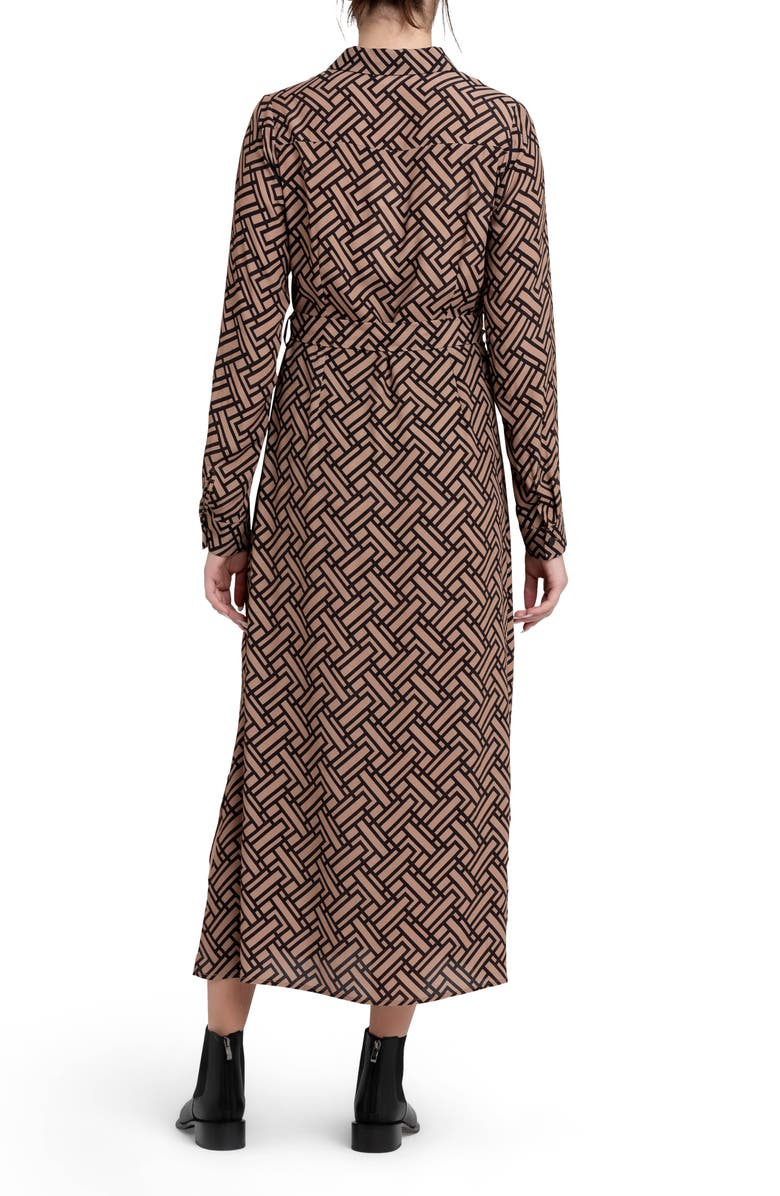 Ripe Maternity Gia Long Sleeve Tie Waist Maternity Shirtdress, Alternate, color,