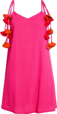 SUGARLIPS Karine Tassel Strap Minidress