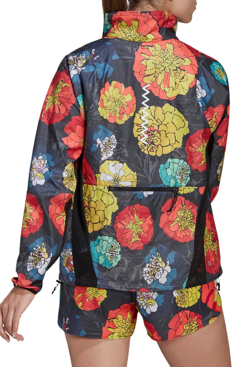 adidas Run Fast Flower Running Jacket, Alternate, color,
