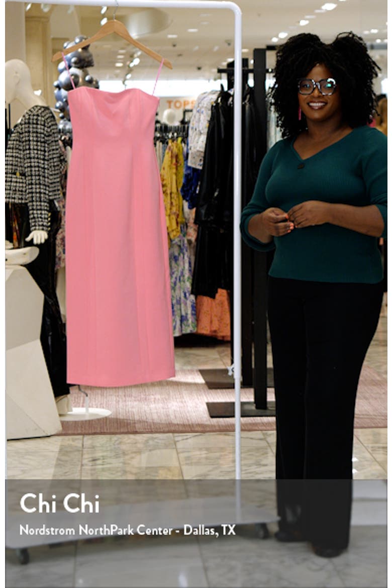Elizabeth Strapless Midi Dress video