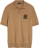 Dolce&Gabbana Logo Patch Virgin Wool Polo