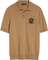 Dolce&Gabbana Logo Patch Virgin Wool Polo