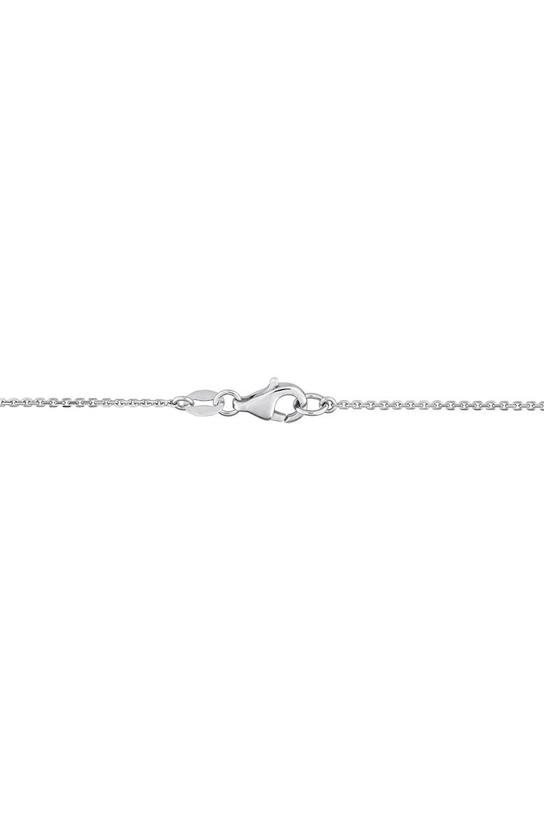 Lab-Grown Diamond Station Necklace 14k, Alternate, color, White Gold