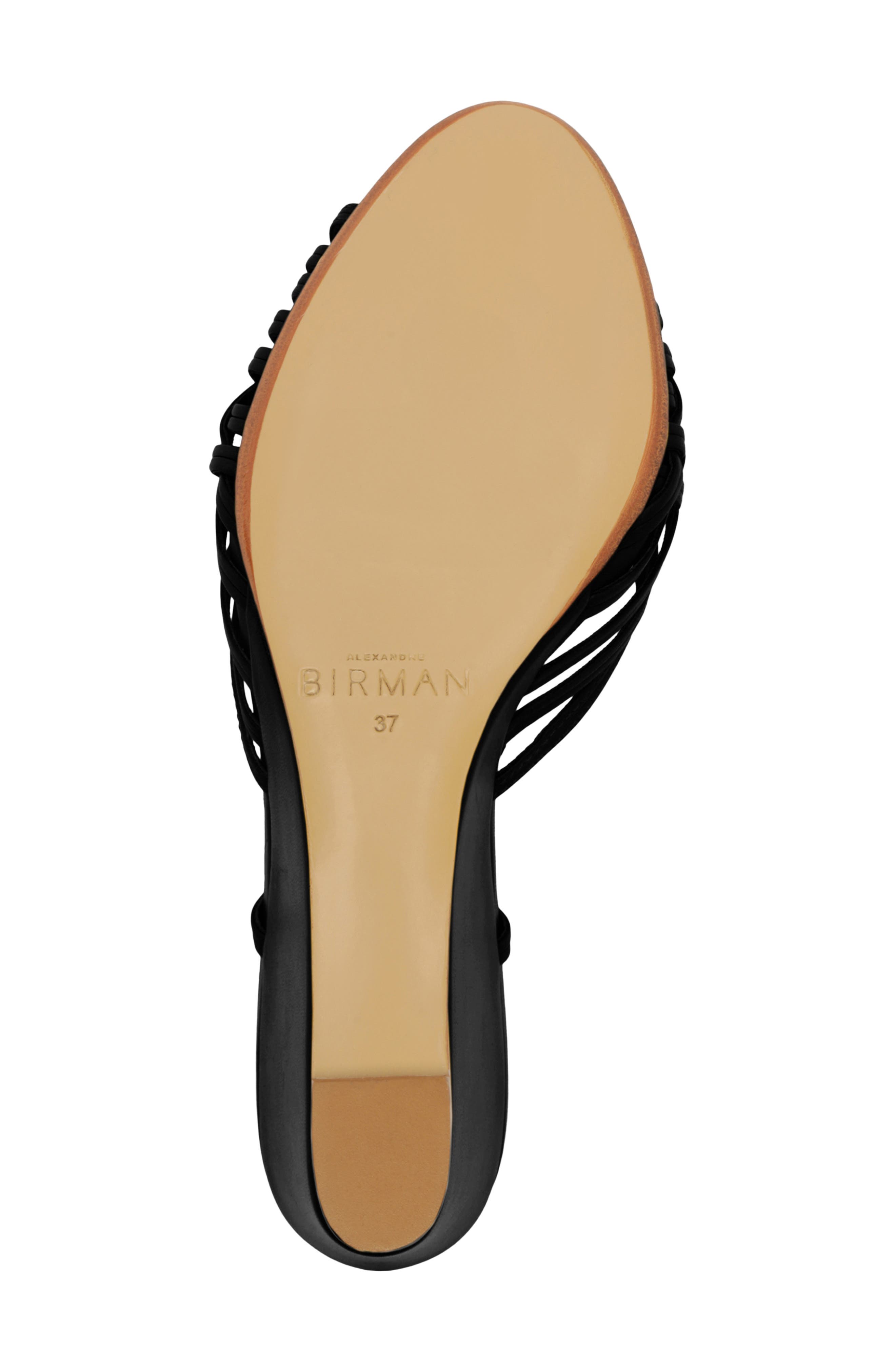 Alexandre Birman Lilian Woven Wedge Slide Sandal, Alternate, color, Black