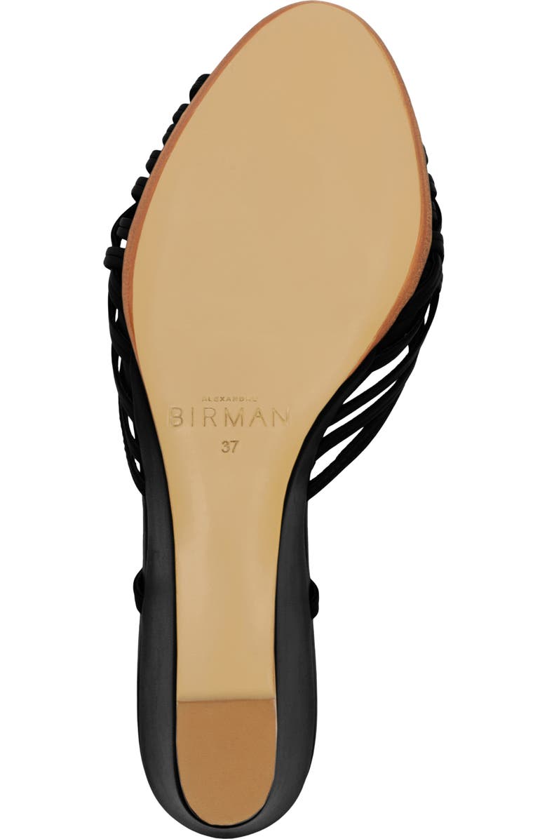 Alexandre Birman Lilian Woven Wedge Slide Sandal, Alternate, color, Black