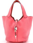 Pre-Owned Hermes Eclat Picotin Lock Bag Clemence MM