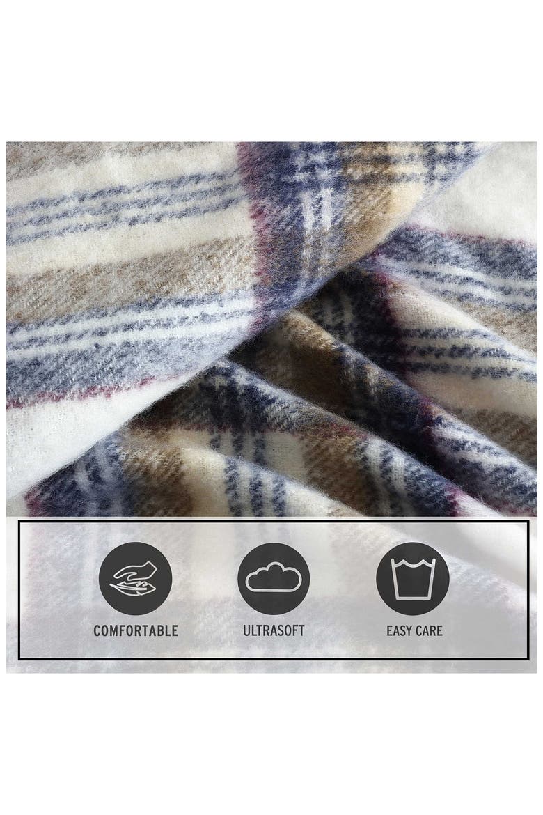 Plaid Reversible Throw Blanket, Alternate, color, NO COLOR