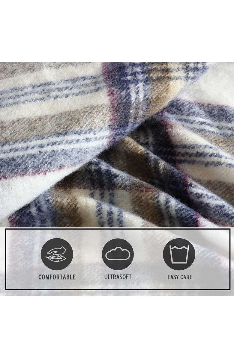 Eddie Bauer Plaid Reversible Throw Blanket, Alternate, color, 