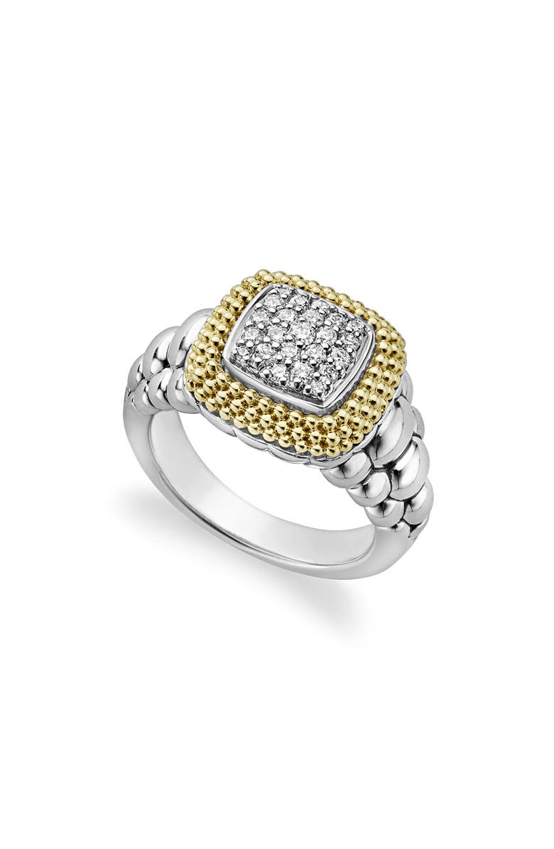 LAGOS Diamond Lux Square Ring, Main, color, 
