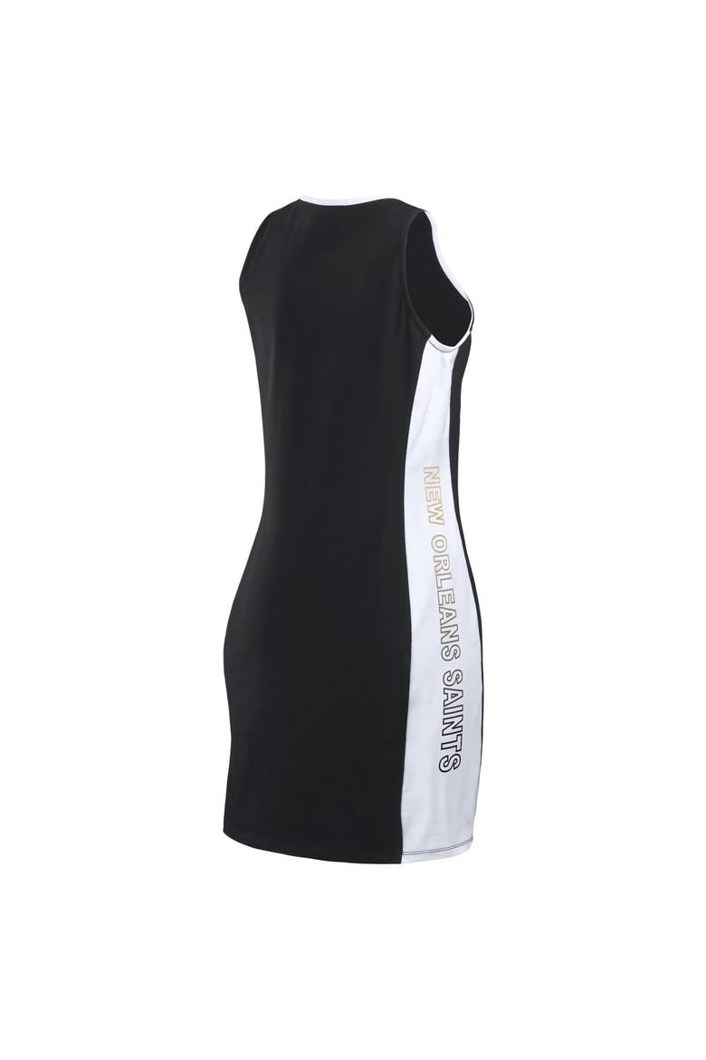 Women's WEAR by Erin Andrews Black New Orleans Saints Bodyframing Tank Dress, Alternate, color, Black