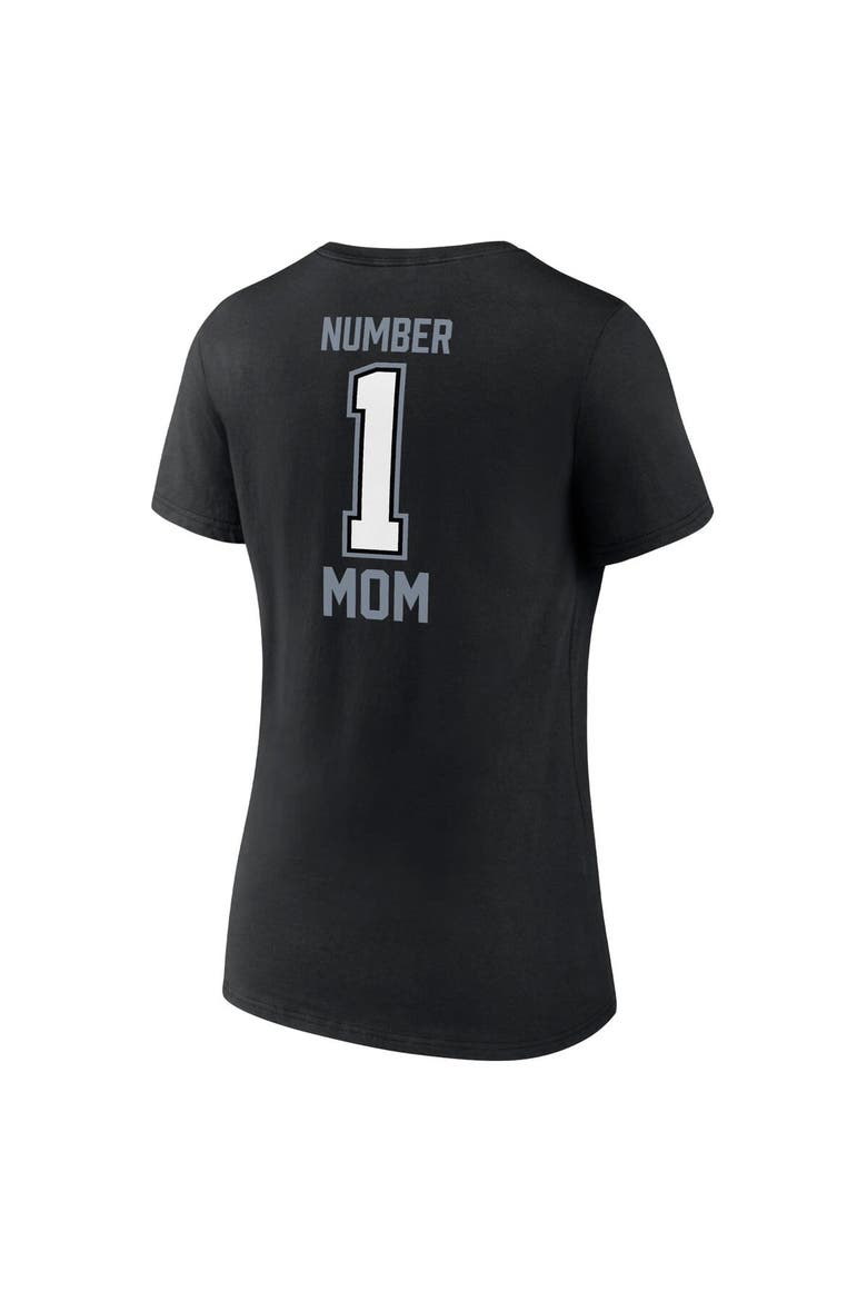 Women's Fanatics Branded Black Las Vegas Raiders Mother's Day V-Neck T-Shirt, Alternate, color, Black