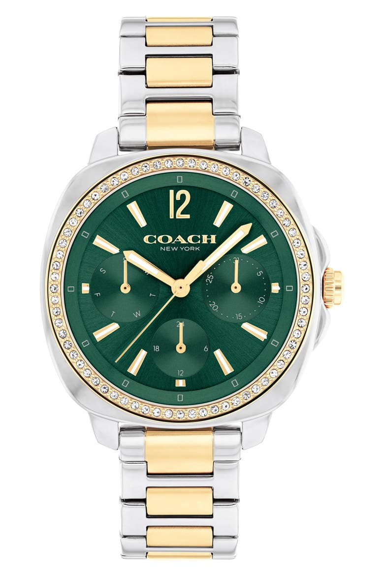 Kitt Bracelet Watch, 34mm, Main, color, GREEN