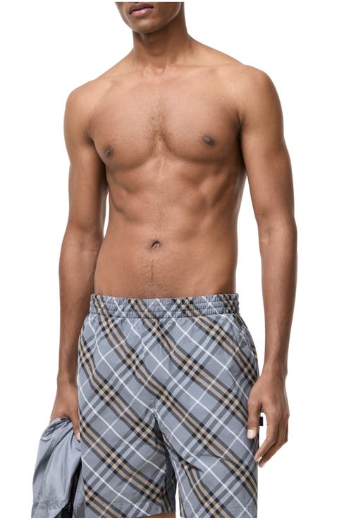 Check Swim Shorts