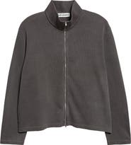 OUR LEGACY Shrunken Rib Full Zip Sweatshirt