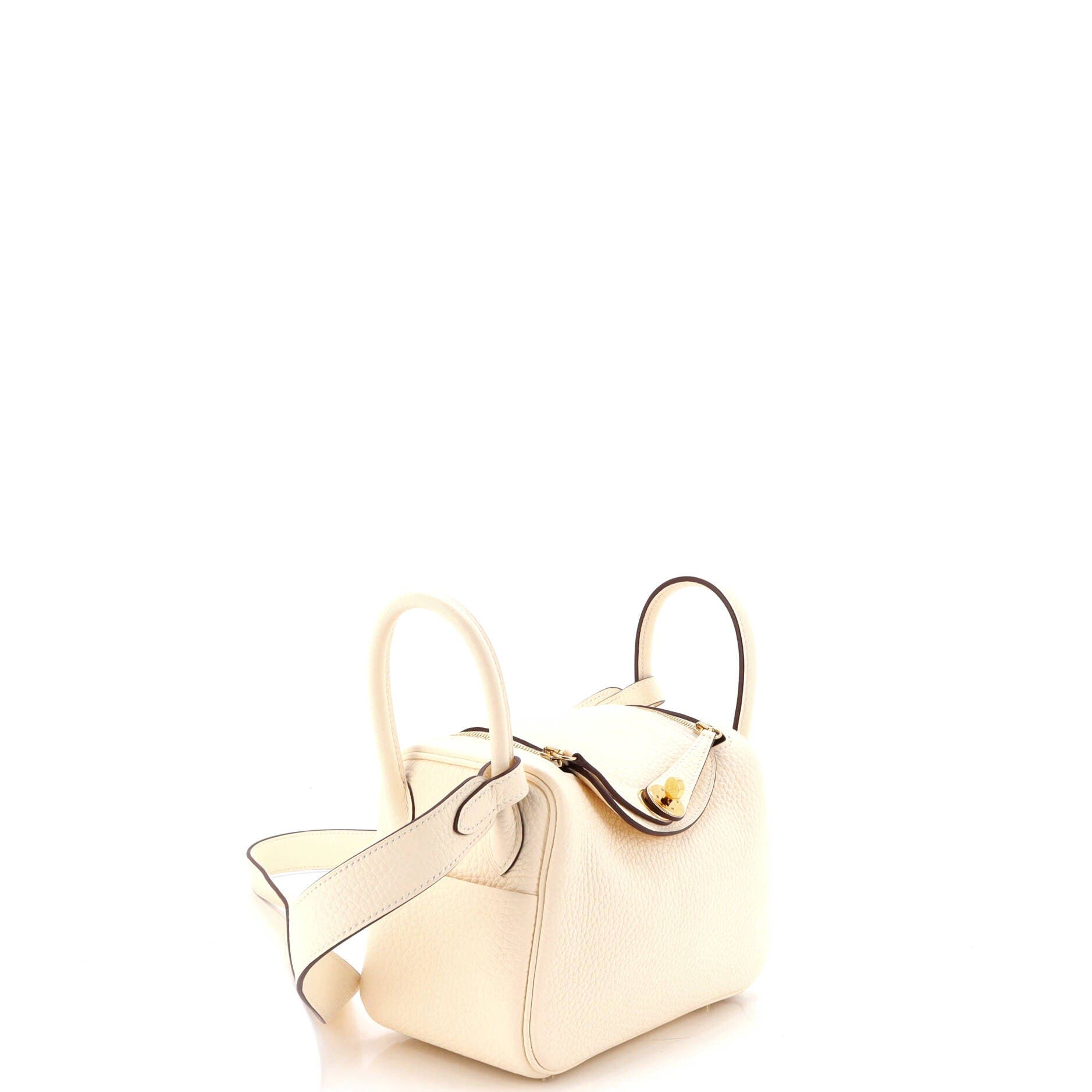 Pre-Owned Hermes Lindy Bag Clemence Mini, Alternate, color, Nata