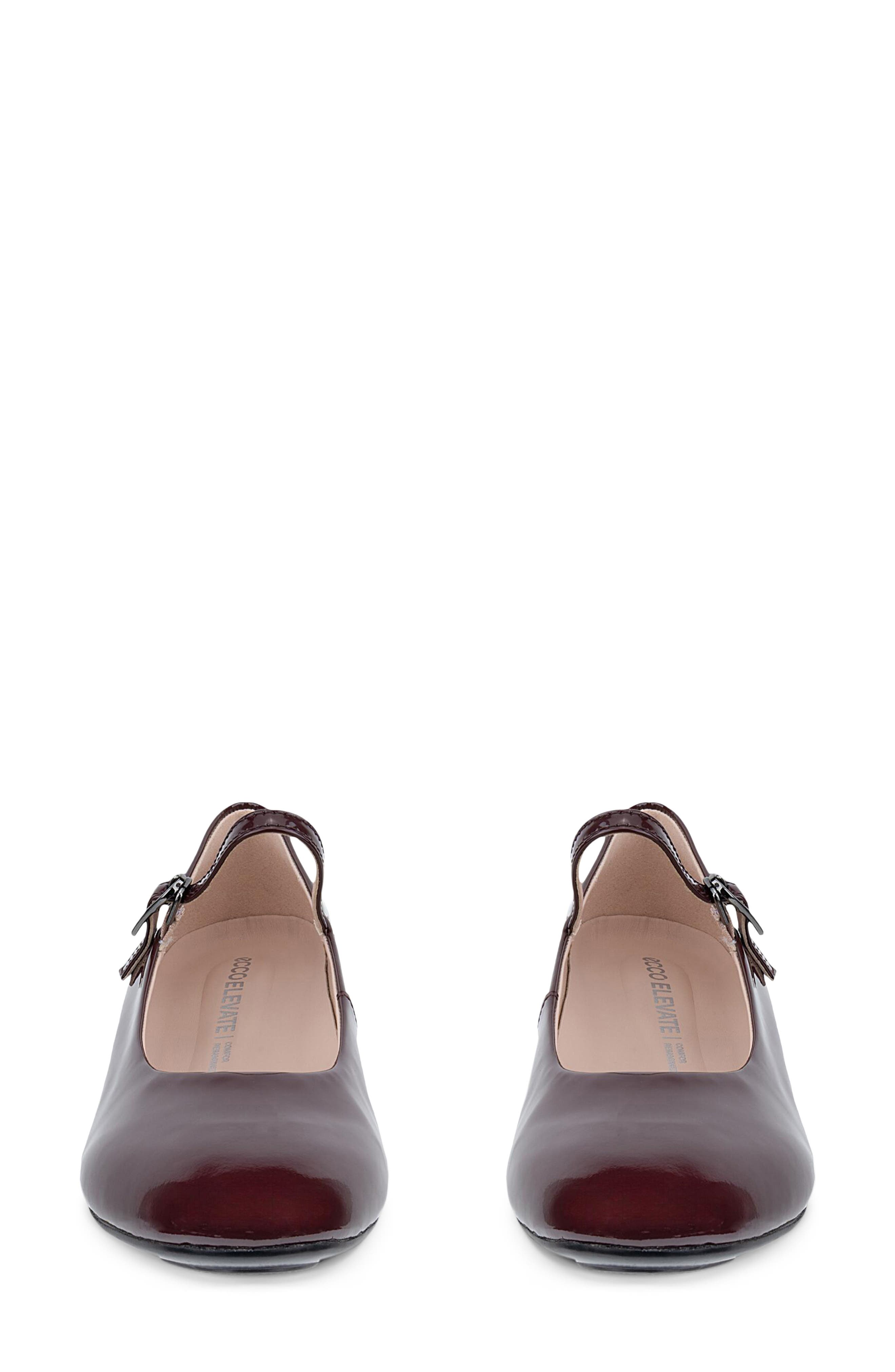 Elevate Leather Wedge Mary Jane, Alternate, color, DARK RED PATENT