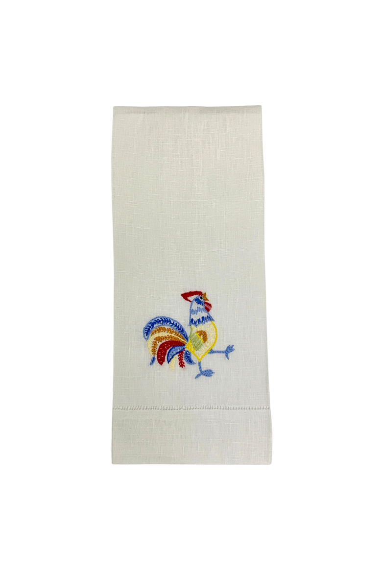 Tea Towels - Rooster, Main, color, White
