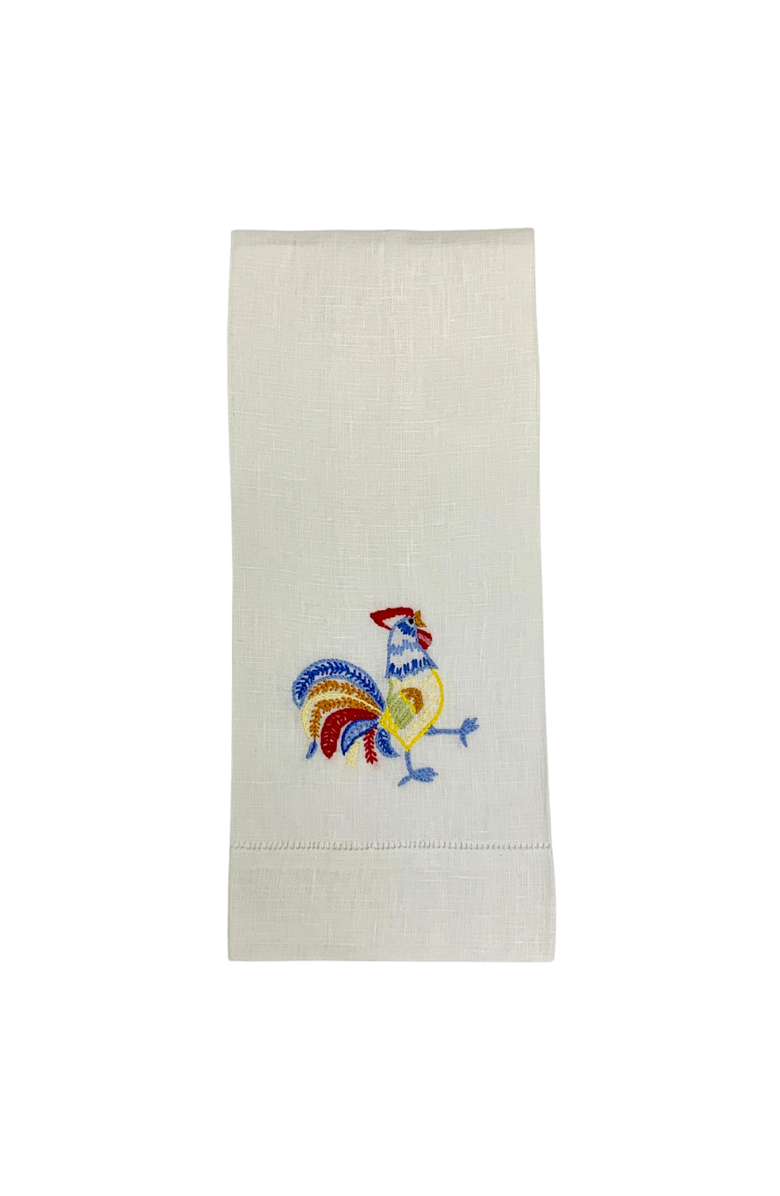 Maison d'Haiti Rooster Tea Towel, Main, color, Beige