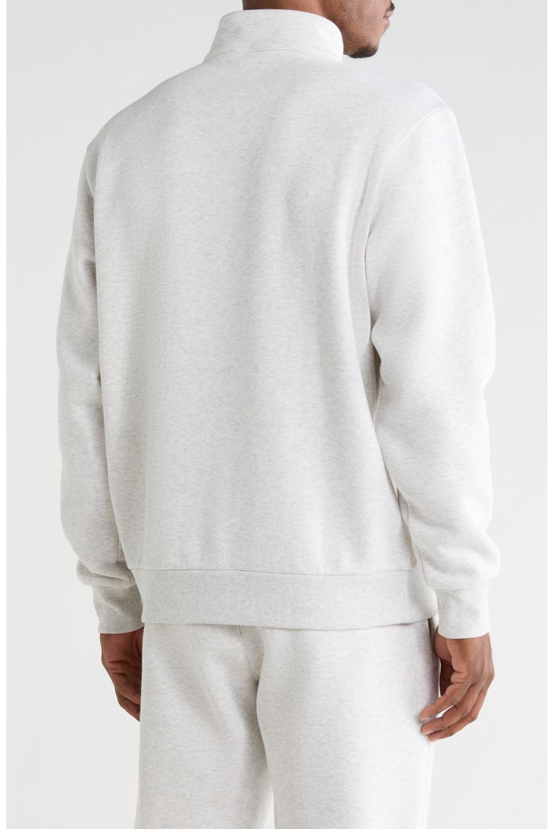 Freeform Fleece Quarter Zip Pullover, Alternate, color, GREY OYSTER LIGHT HEATHER