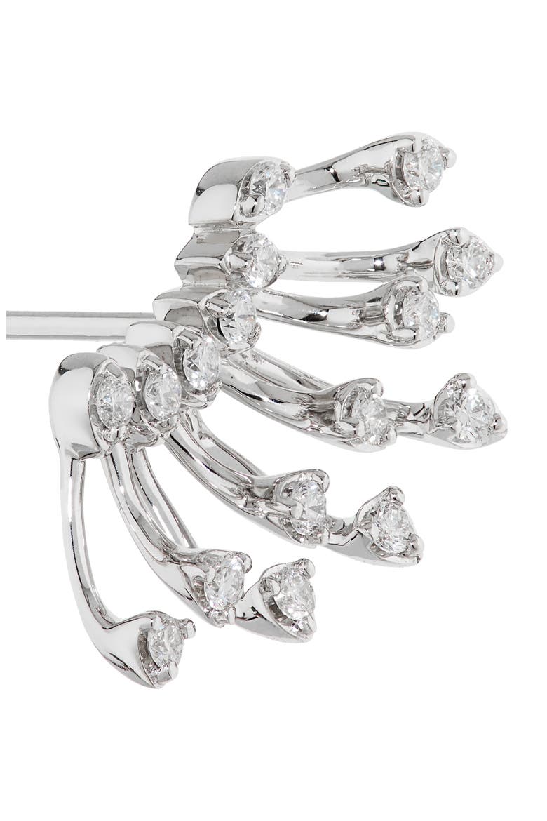 Luminous Diamond Earrings, Alternate, color, WHITE GOLD