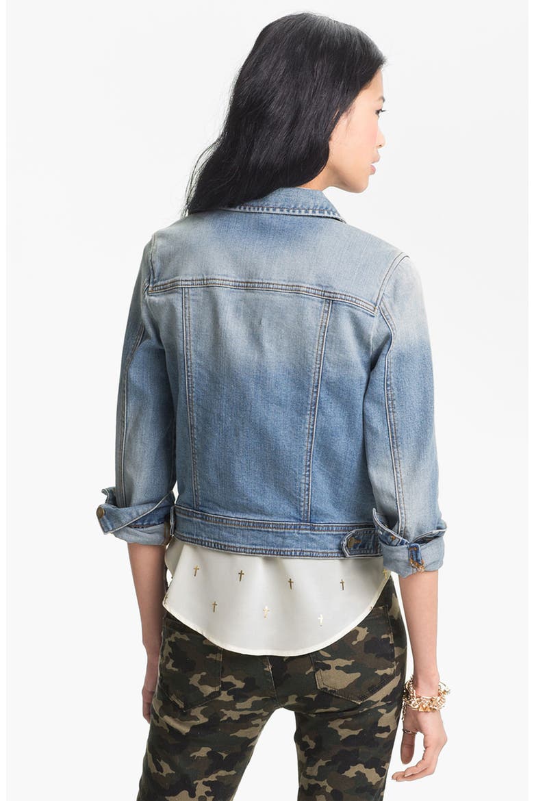 Vintage Denim Jacket, Alternate, color, MYSTIC BLUE