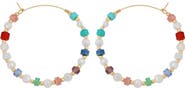 Panacea Beaded Hoop Earrings