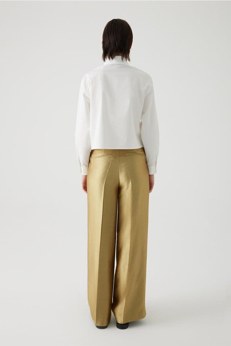 Audrey Embroidered Cotton Shirt, Alternate, color, ECRU