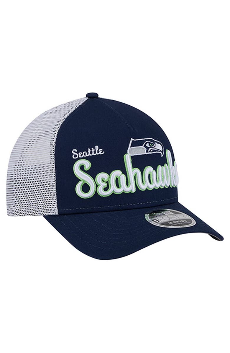New Era Men's New Era  College Navy Seattle Seahawks Side Lines 9FORTY Adjustable Hat, Alternate, color, College Navy
