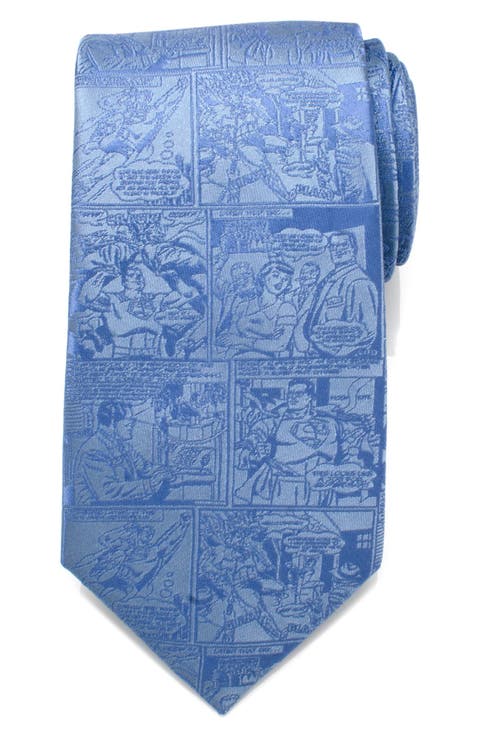 Superman Comic Silk Tie