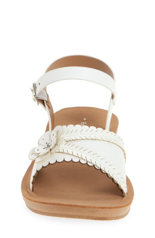 Extreme By Eddie Marc Kids' Flower Sandal In White