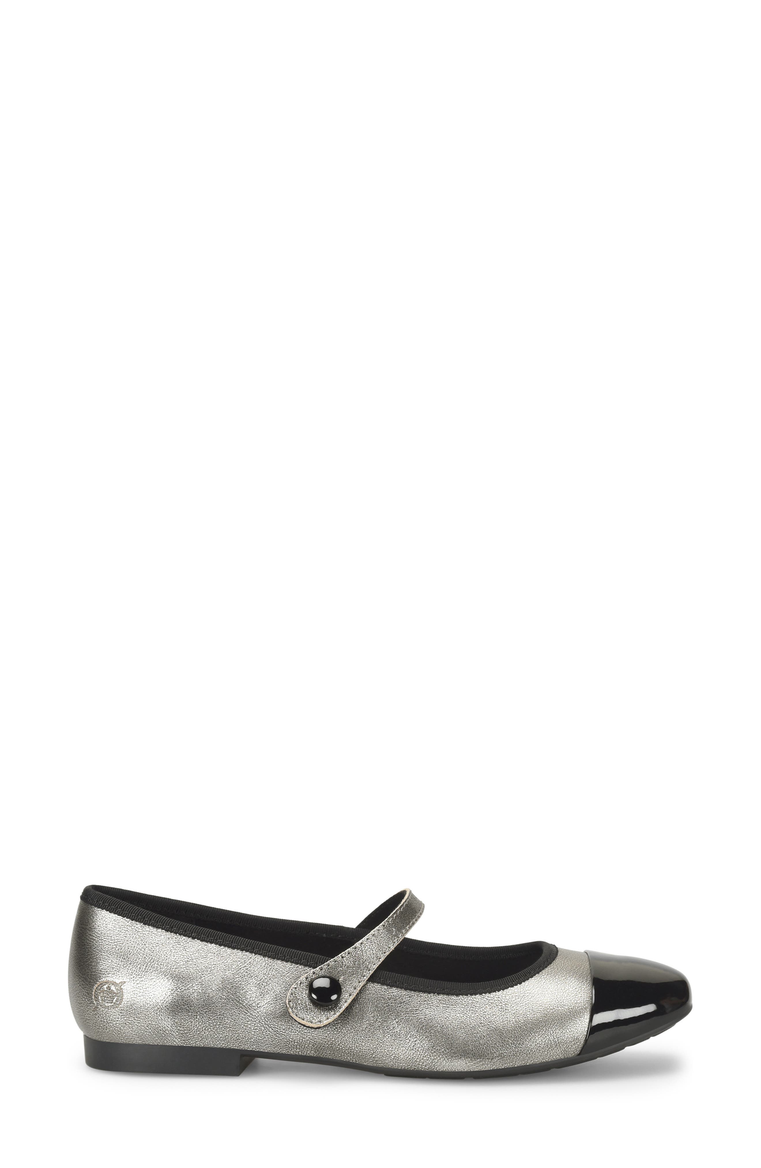 Panda Cap Toe Mary Jane, Alternate, color, SILVER / BLACK